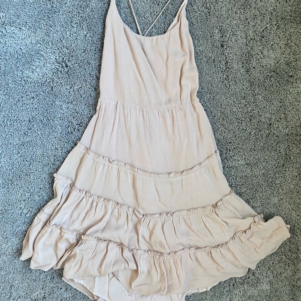 HelloMolly Pink Lace-up Dress